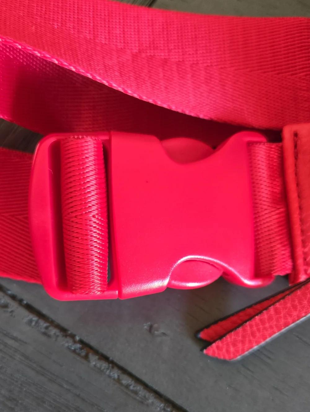 Marc New York Quilted Coral-Red Crossbody Belt Bag